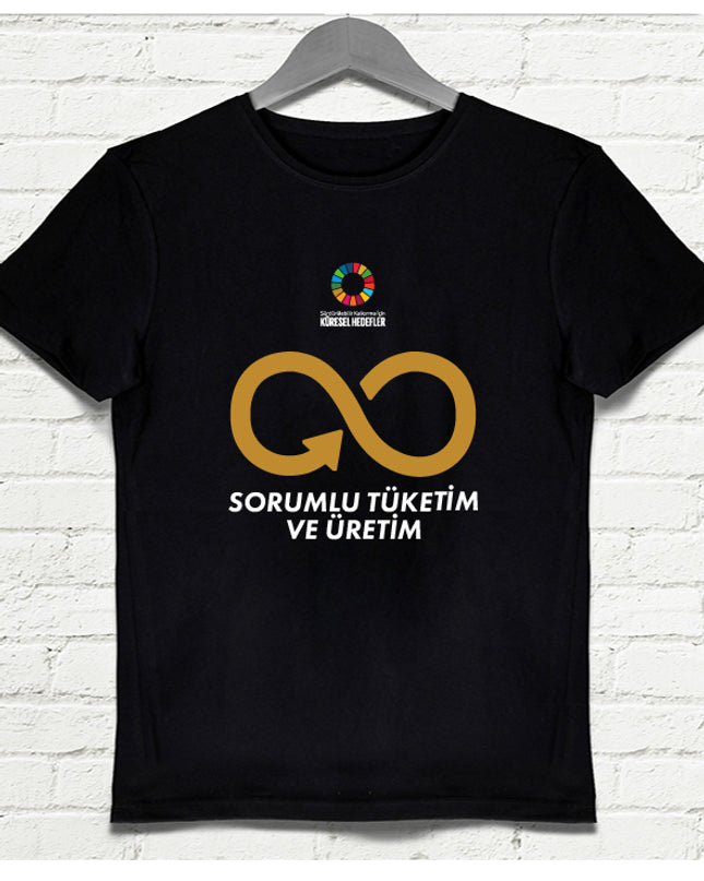 Hedef 12 Siyah Erkek tshirt - basmatik.com