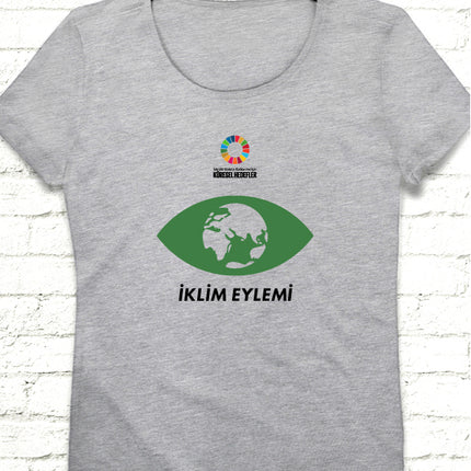 Hedef 13 Gri Kadın tshirt - basmatik.com