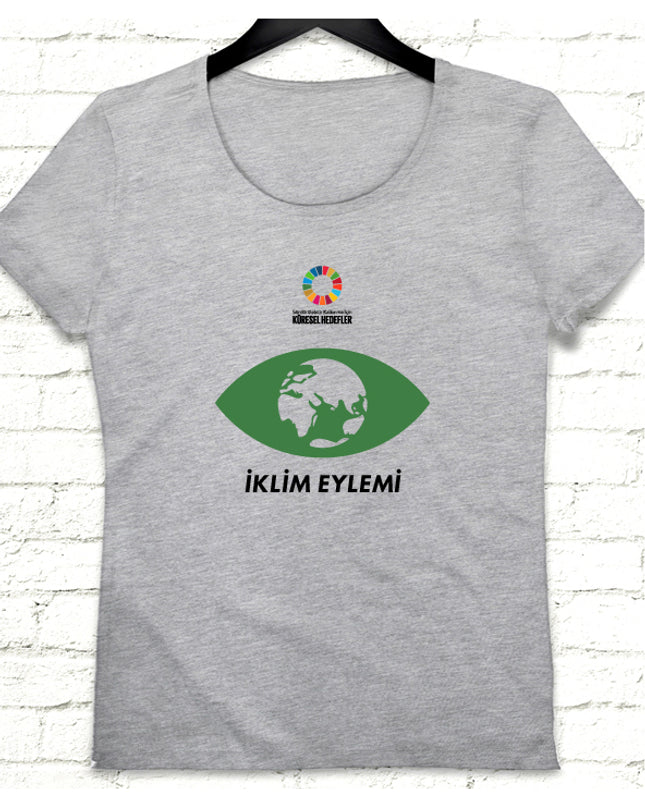 Hedef 13 Gri Kadın tshirt - basmatik.com