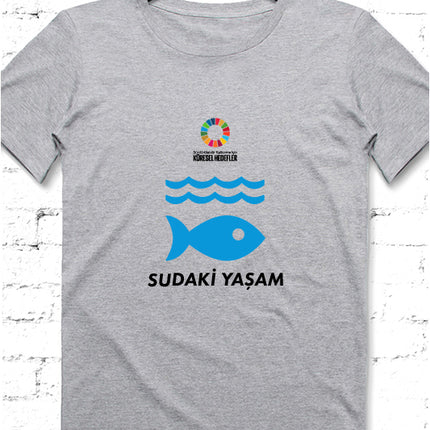 Hedef 14 Gri Erkek tshirt - basmatik.com