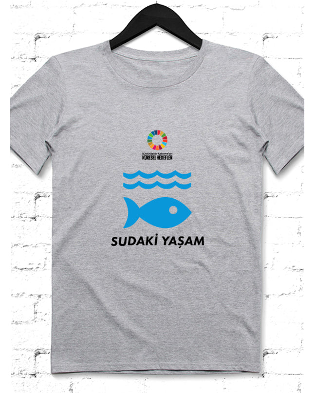 Hedef 14 Gri Erkek tshirt - basmatik.com