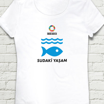 Hedef 14 Beyaz Kadın tshirt - basmatik.com