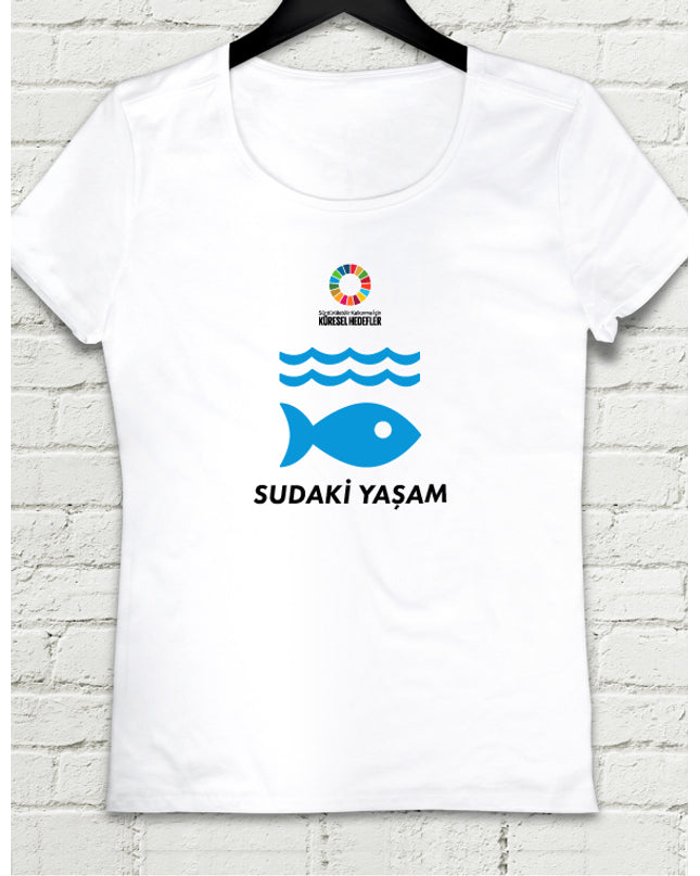 Hedef 14 Beyaz Kadın tshirt - basmatik.com