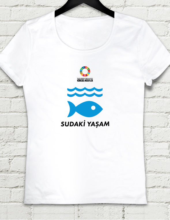 Hedef 14 Beyaz Kadın tshirt - basmatik.com