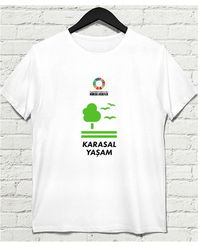 Hedef 15 Beyaz Erkek tshirt - basmatik.com