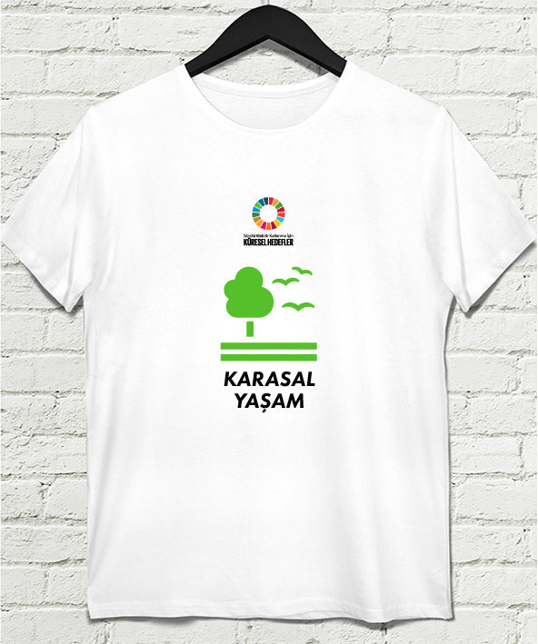 Hedef 15 Beyaz Erkek tshirt - basmatik.com