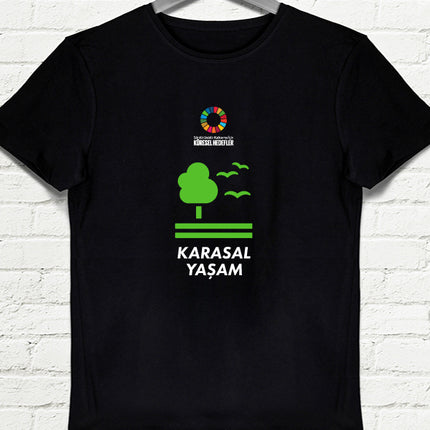Hedef 15 Siyah Erkek tshirt - basmatik.com