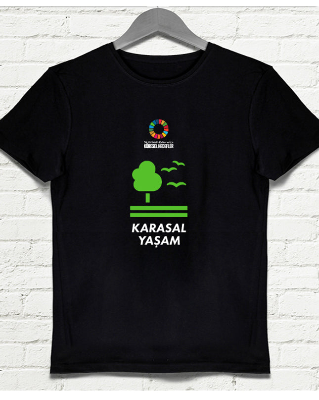 Hedef 15 Siyah Erkek tshirt - basmatik.com