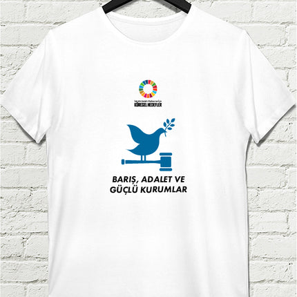 Hedef 16 Beyaz Erkek tshirt - basmatik.com