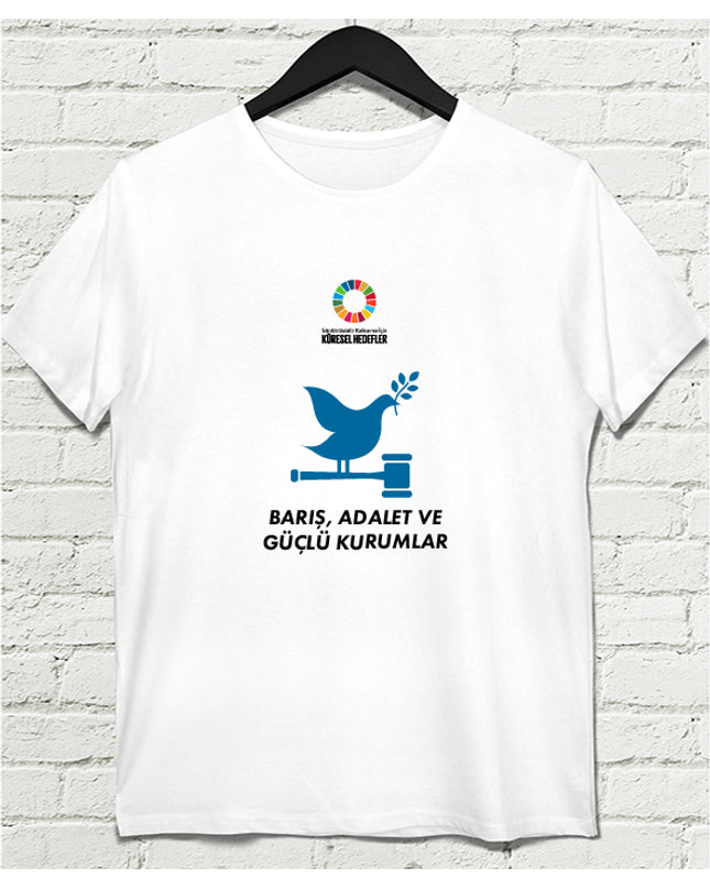 Hedef 16 Beyaz Erkek tshirt - basmatik.com