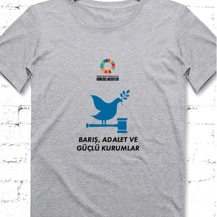Hedef 16 Gri Erkek tshirt - basmatik.com