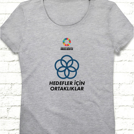 Hedef 17 Gri Kadın tshirt - basmatik.com