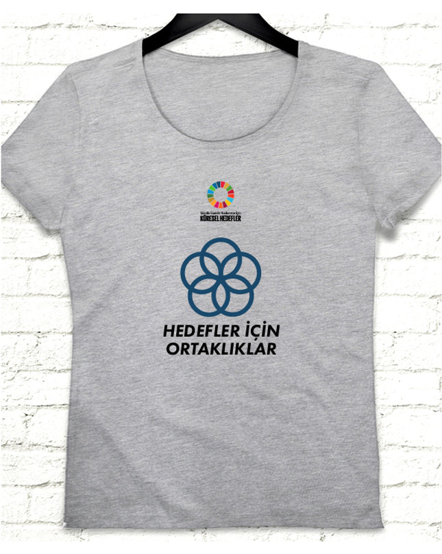 Hedef 17 Gri Kadın tshirt - basmatik.com