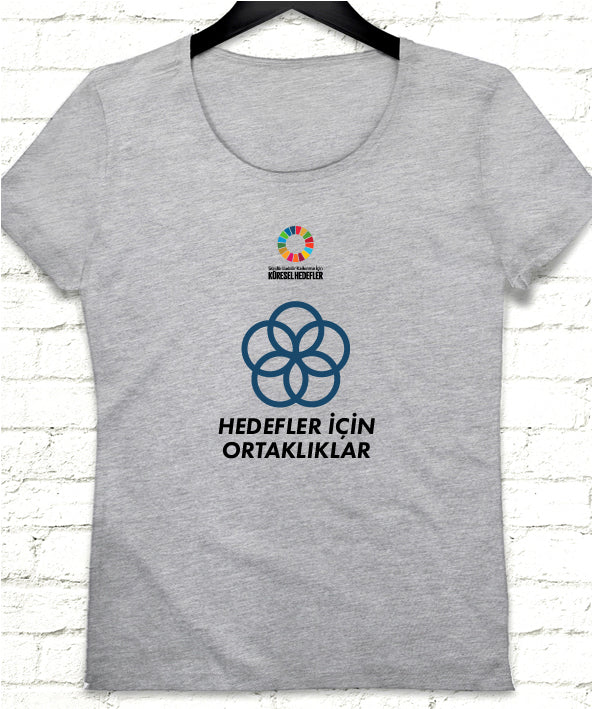 Hedef 17 Gri Kadın tshirt - basmatik.com