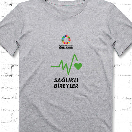 Hedef 3 Gri Erkek tshirt - basmatik.com