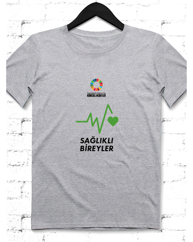 Hedef 3 Gri Erkek tshirt - basmatik.com