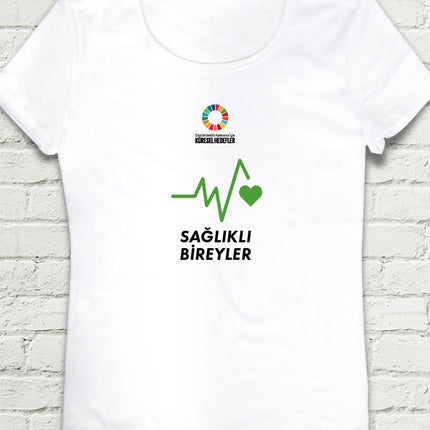 Hedef 3 Beyaz Kadın tshirt - basmatik.com