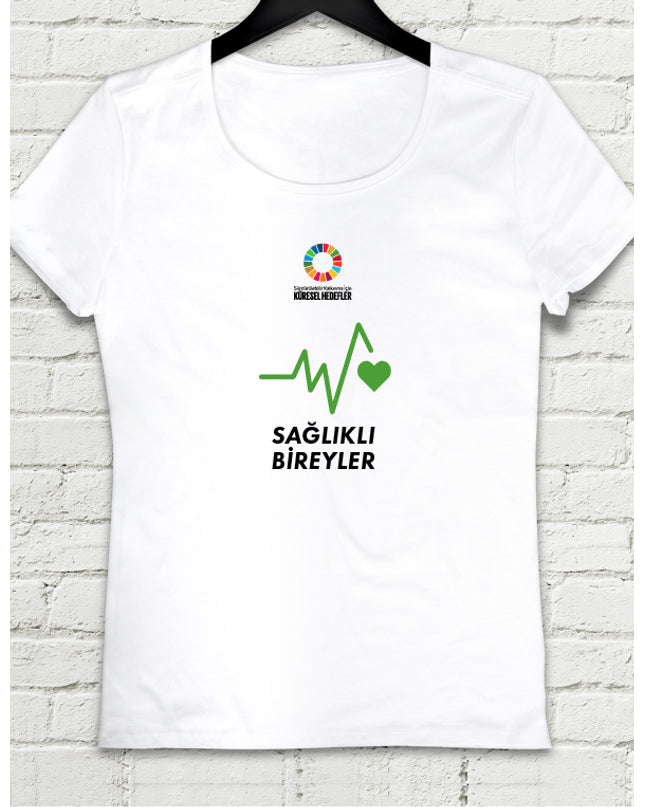 Hedef 3 Beyaz Kadın tshirt - basmatik.com