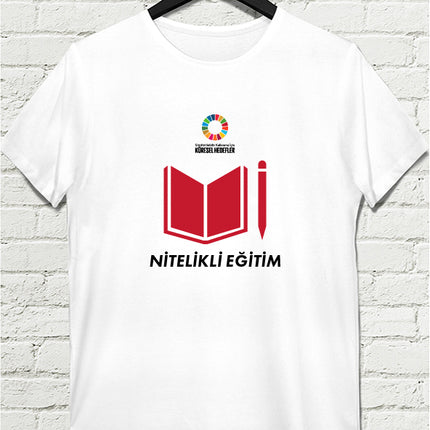 Hedef 4 Beyaz Erkek tshirt - basmatik.com