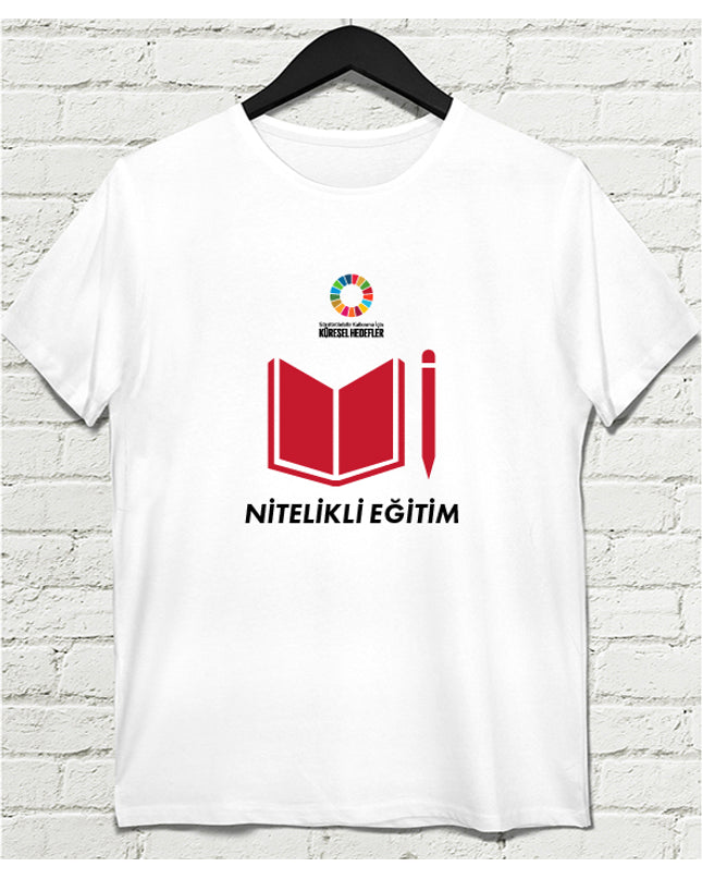 Hedef 4 Beyaz Erkek tshirt - basmatik.com