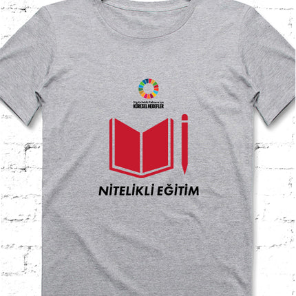 Hedef 4 Gri Erkek tshirt - basmatik.com