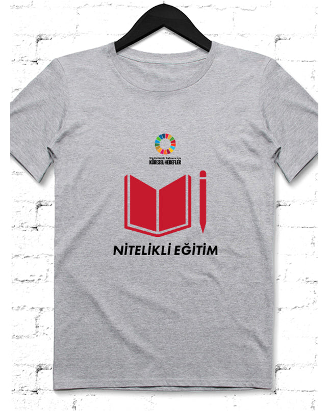 Hedef 4 Gri Erkek tshirt - basmatik.com