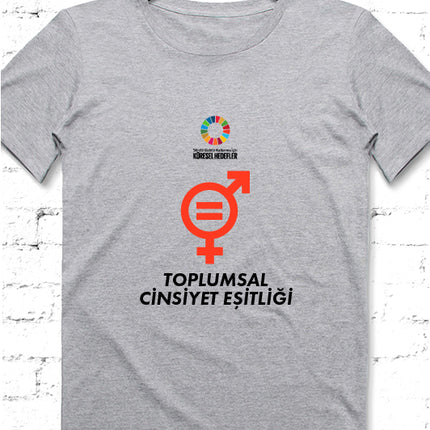 Hedef 5 Gri Erkek tshirt - basmatik.com