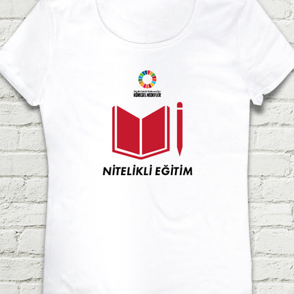 Hedef 4 Beyaz Kadın tshirt - basmatik.com