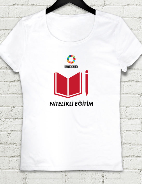 Hedef 4 Beyaz Kadın tshirt - basmatik.com