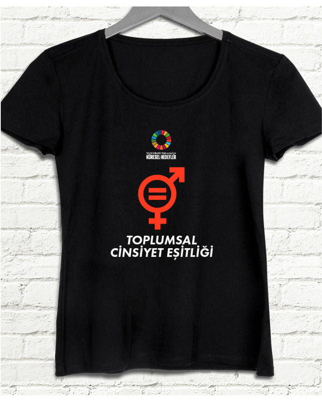 Hedef 5 Siyah Kadın tshirt - basmatik.com