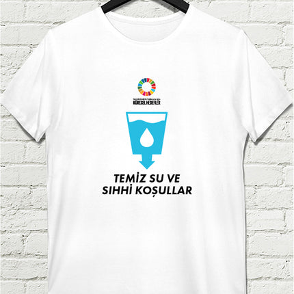 Hedef 6 Beyaz Erkek tshirt - basmatik.com