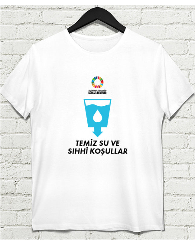 Hedef 6 Beyaz Erkek tshirt - basmatik.com