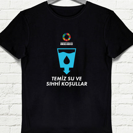 Hedef 6 Siyah Erkek tshirt - basmatik.com