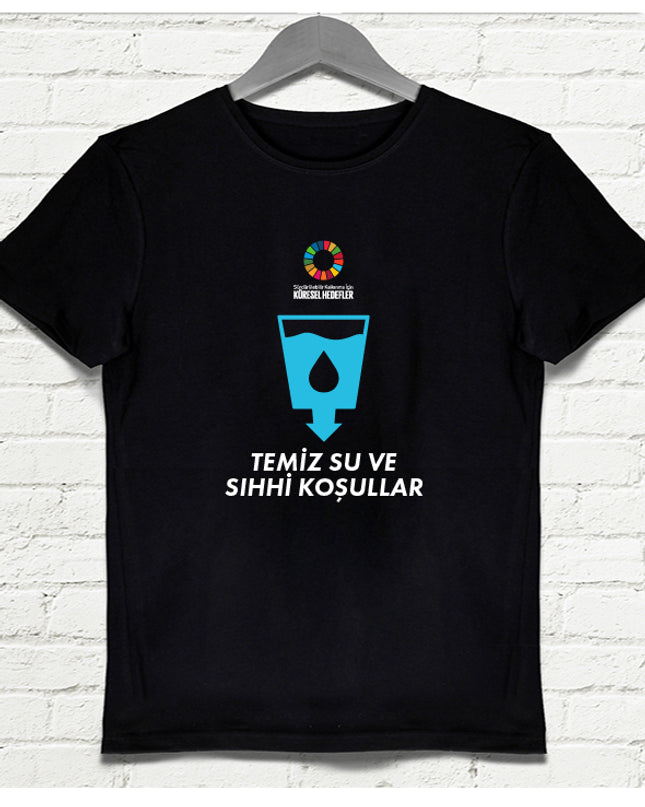 Hedef 6 Siyah Erkek tshirt - basmatik.com