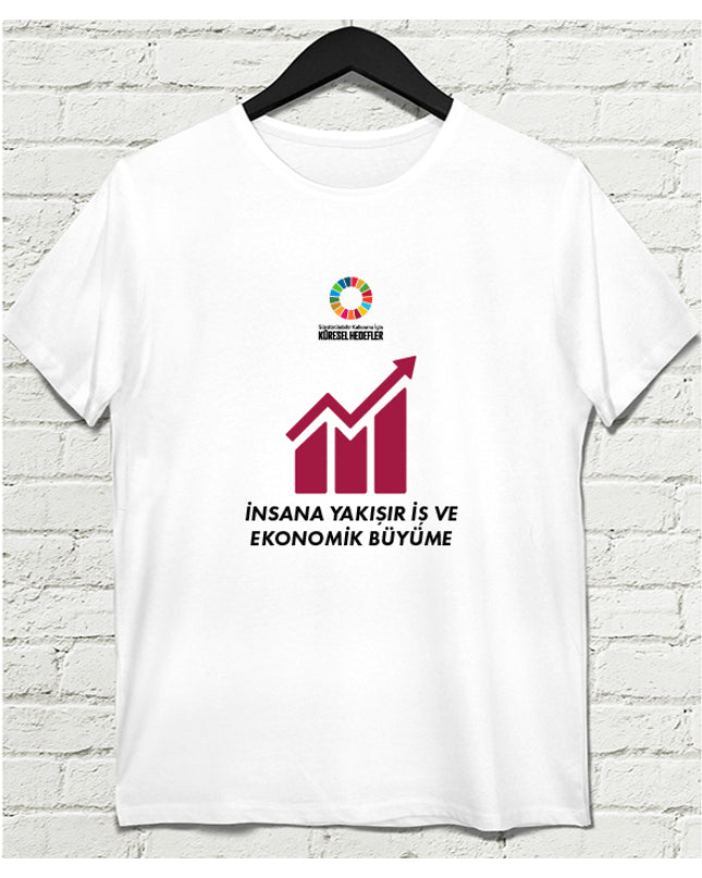 Hedef 8 Beyaz Erkek tshirt - basmatik.com