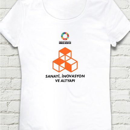 Hedef 9 Beyaz Kadın tshirt - basmatik.com