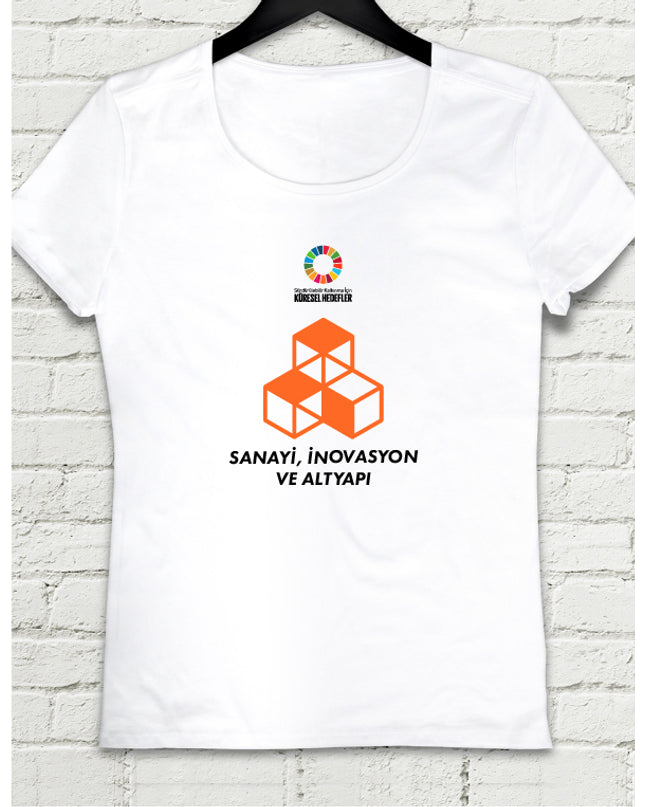 Hedef 9 Beyaz Kadın tshirt - basmatik.com