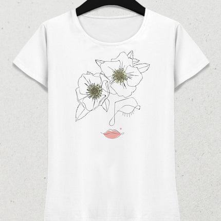 Hellebore kadın tişört - basmatik.com