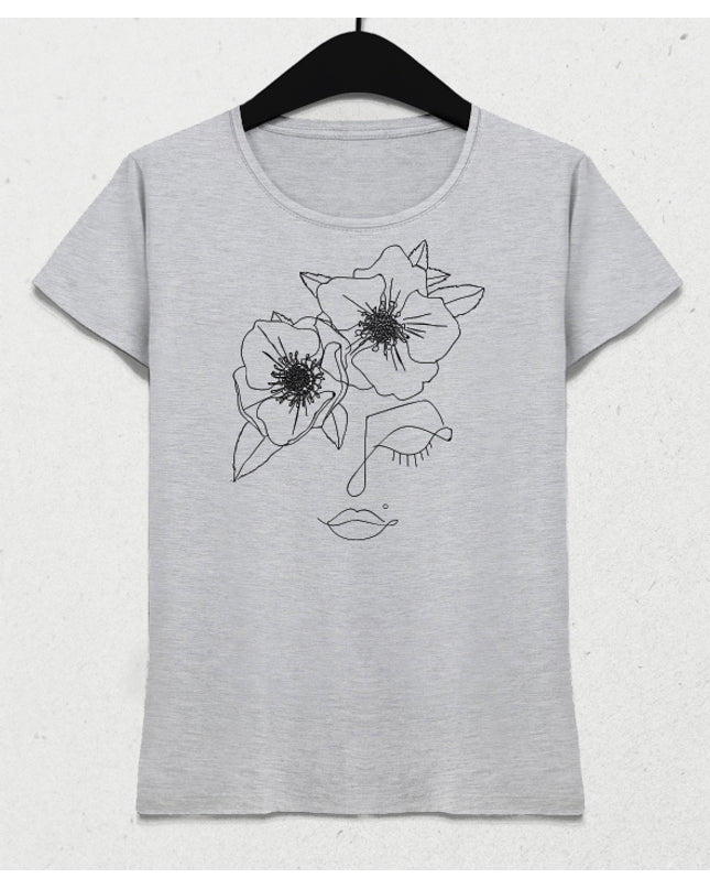 Hellebore kadın tişört - basmatik.com