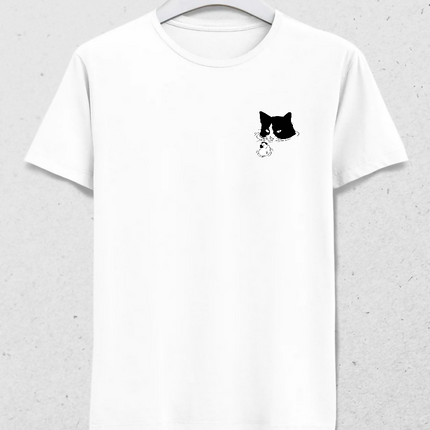 Yüzen Kedi Tişört