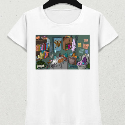 Marstan "Sır" Tişört - Kadın - Beyaz