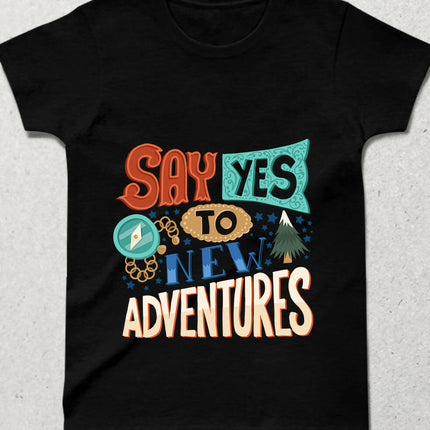 New Adventure Bisiklet yaka Kısa Kollu Tişört