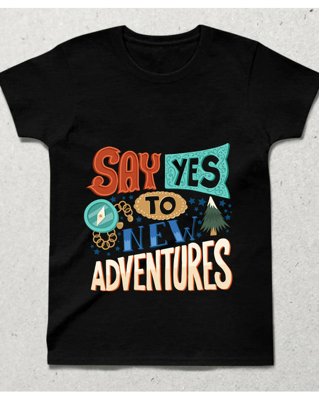 New Adventure Bisiklet yaka Kısa Kollu Tişört