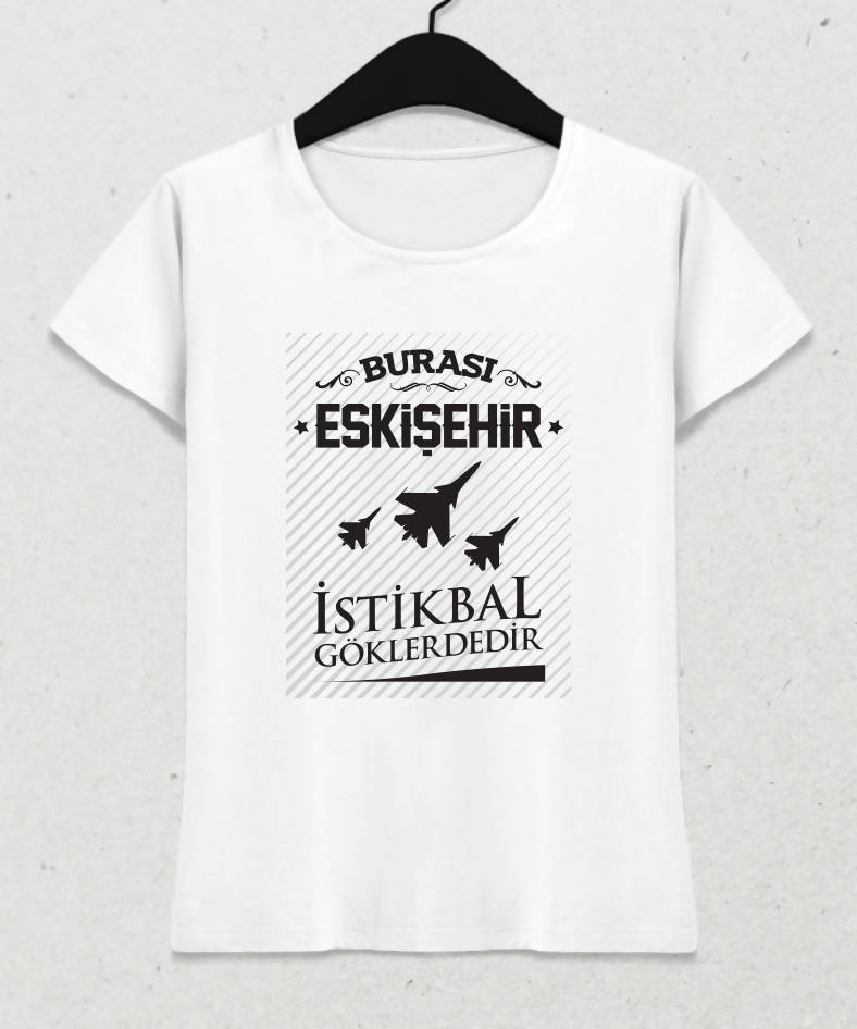 Burası Eskişehir - 7 / Kadın Tshirt - basmatik.com