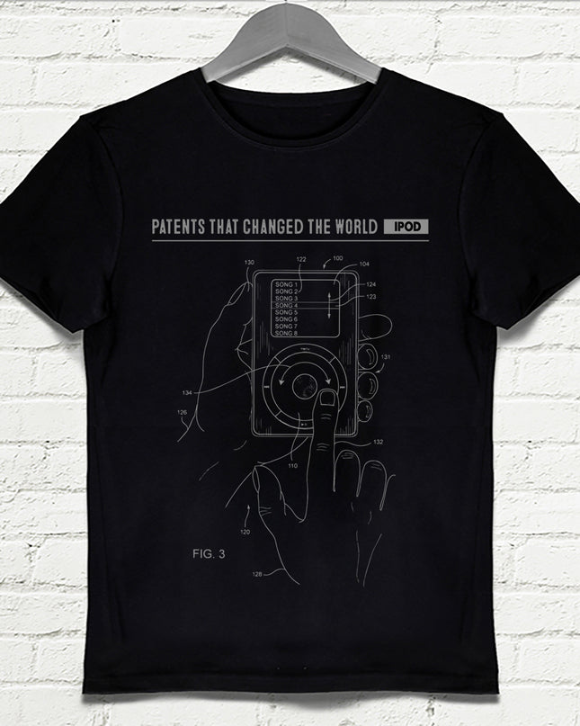 Ipod siyah Erkek tshirt - basmatik.com