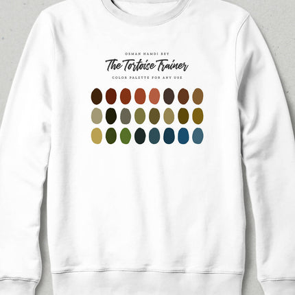 Osman Hamdi Bey, The Tortoise Trainer Color Palette Sweatshirt