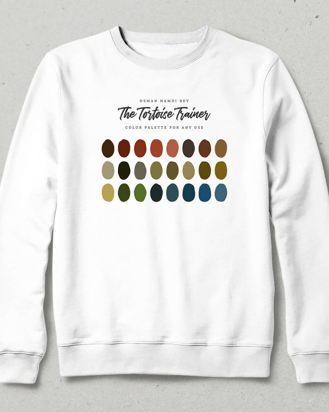 Osman Hamdi Bey, The Tortoise Trainer Color Palette Sweatshirt