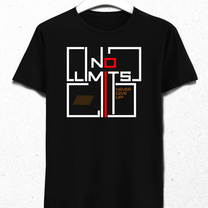 No Limits Erkek Siyah Tişört - basmatik.com