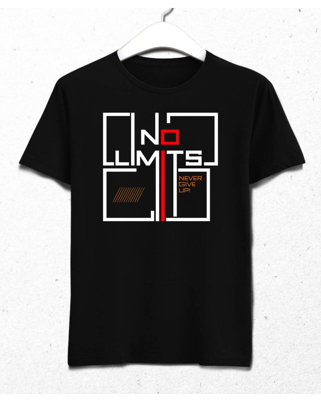 No Limits Erkek Siyah Tişört - basmatik.com