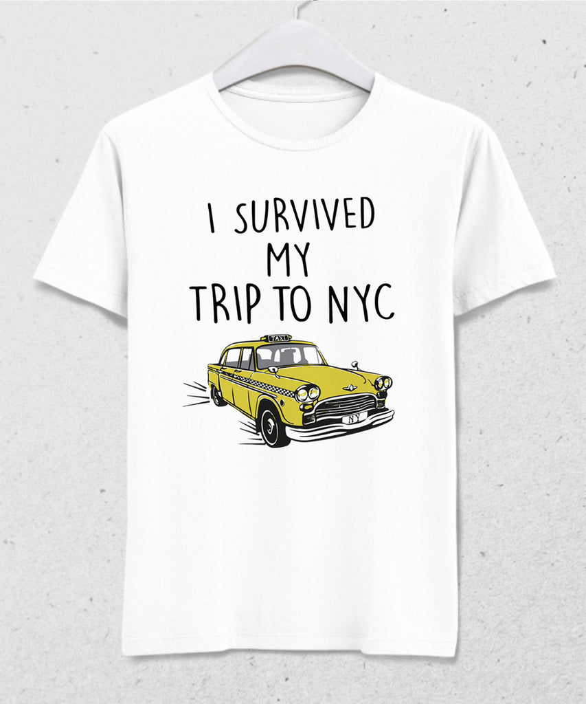 I survived NYC taxi tişört - basmatik.com